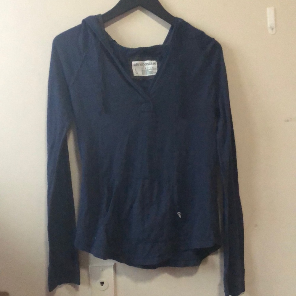 Blue hoodie